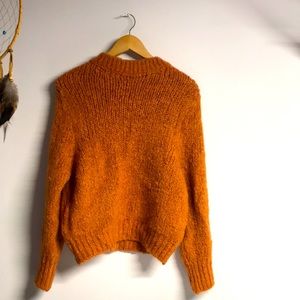 Aritzia burnt orange sweater